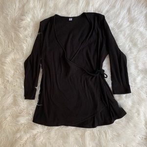 3/4 sleeve Wrap Blouse